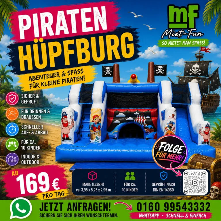 Piraten-Hüpfburg in Bayreuth mieten