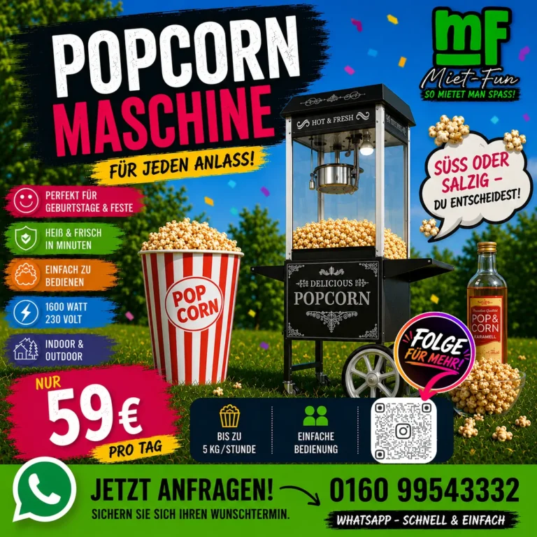 Popcornmaschine in Bayreuth mieten