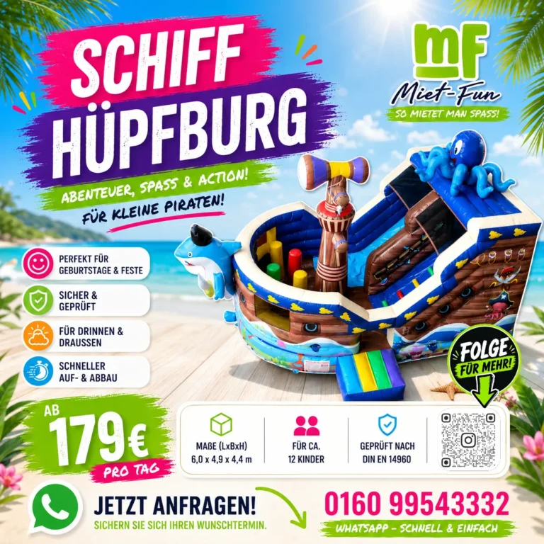 Schiff-Hüpfburg in Bayreuth mieten